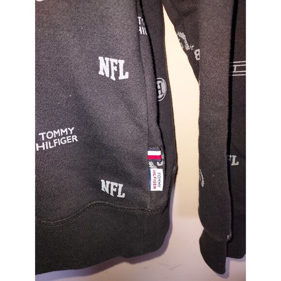 Miami Dolphins Men's XL Tommy Hilfiger Sweatshirt NFL Long Sleeve Crew Black - Picture 3 of 8
